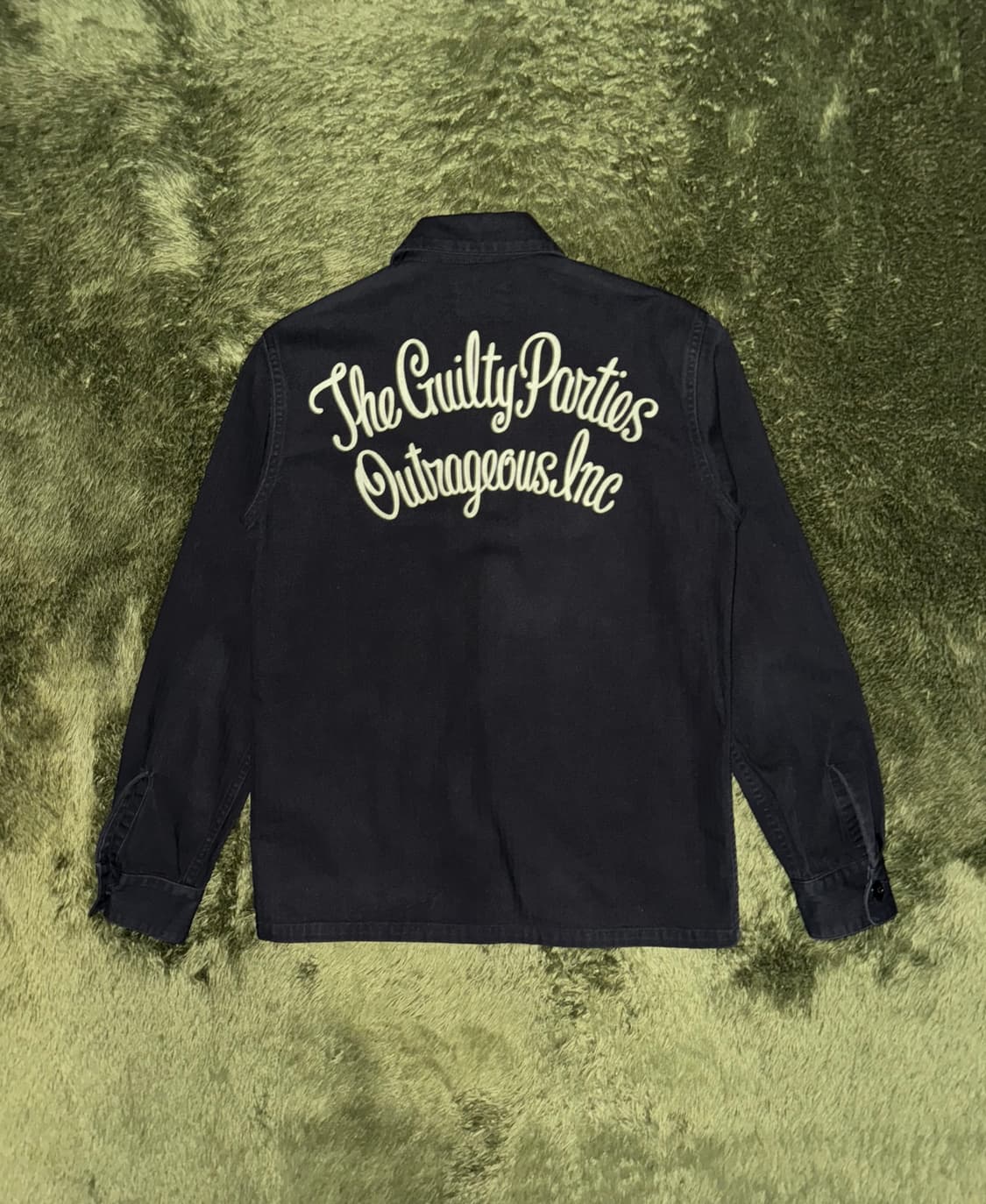 [S] WACKO MARIA 와코마리아 해링본 포켓 셔츠 블랙 상품이미지7