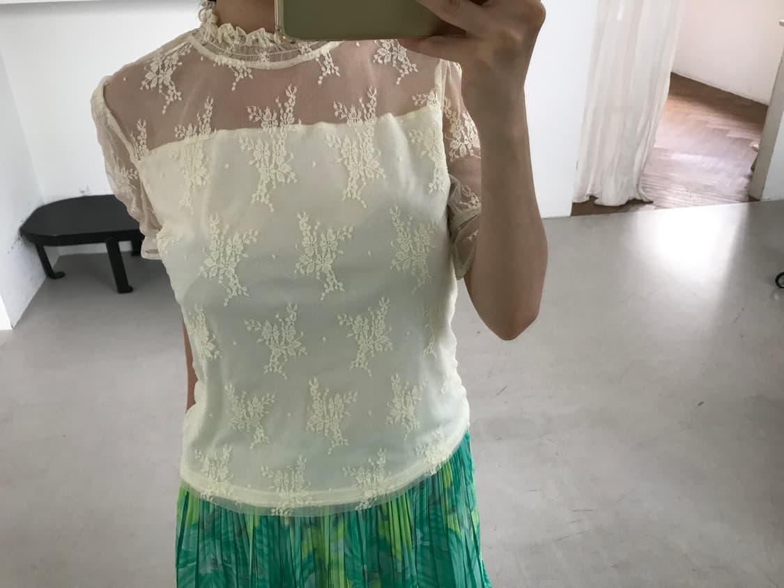  vintage ivory lace top 상품이미지6