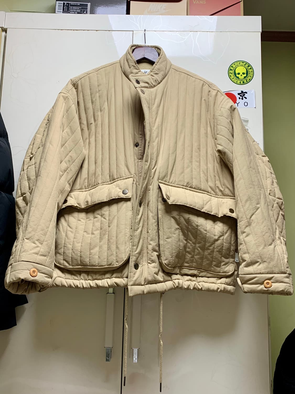 레투 Le2 오버 퀼팅 자켓 베이지 S 상품이미지2