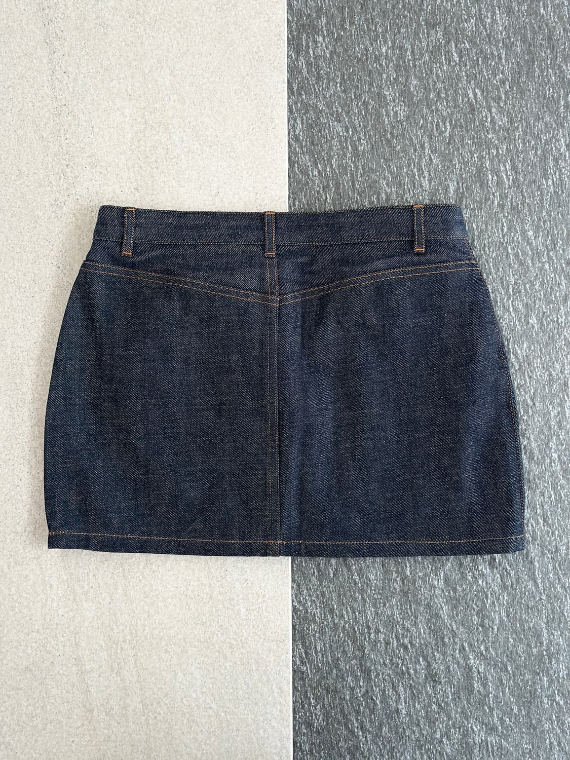 아페쎄 생지 데님 미니 스커트  상품이미지2
