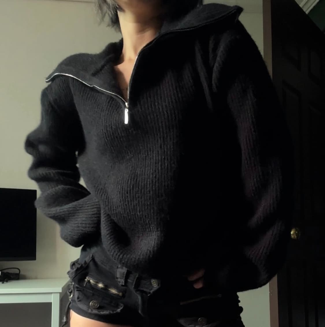 니트 반집업 상품이미지2