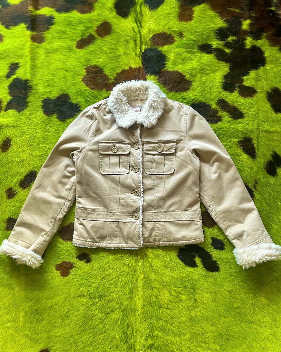 2000s Abecrombie & Fitch Trucker Fur JK 상품이미지3