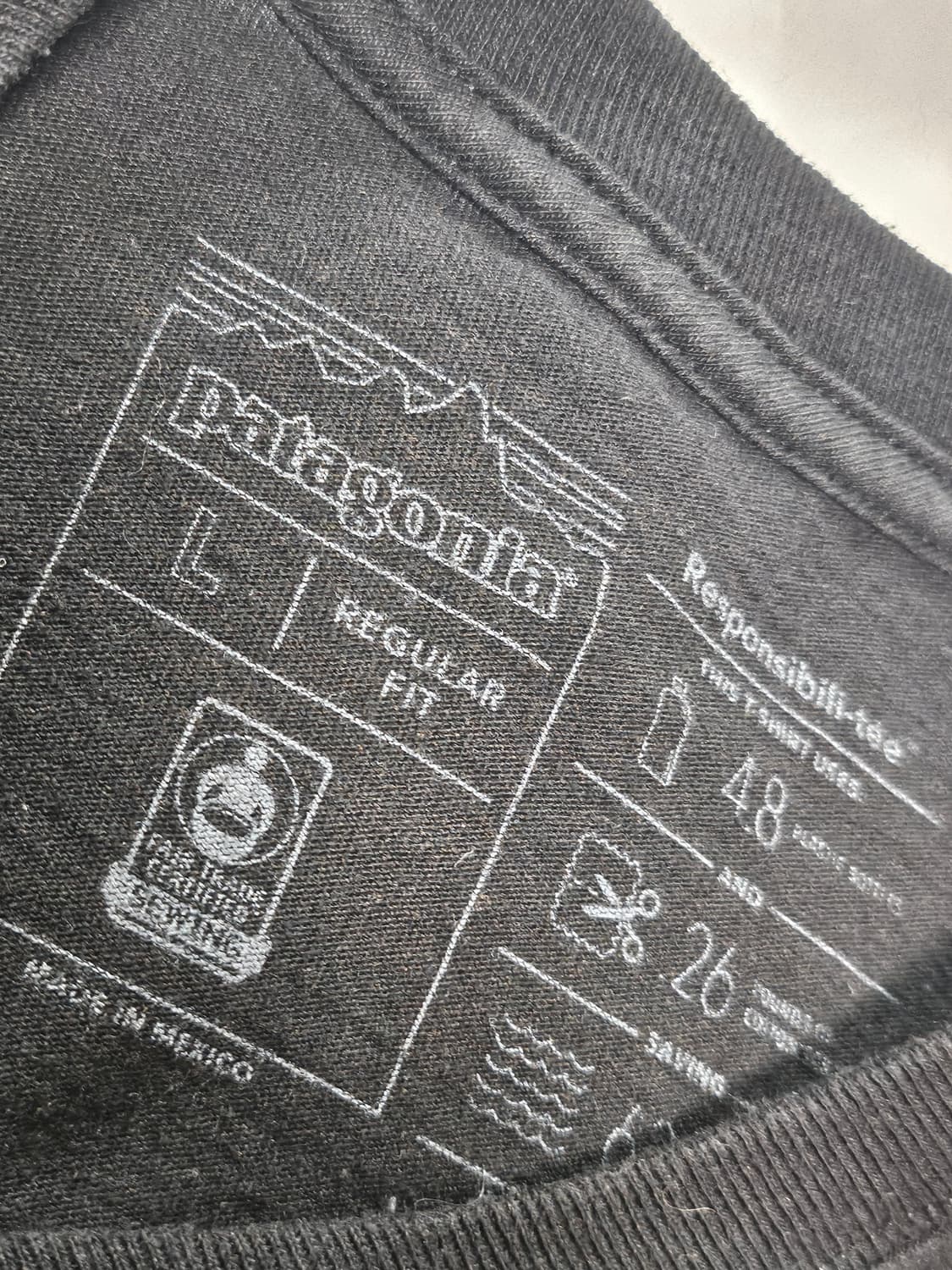 Patagonia 롱 슬리브 블랙 L 상품이미지4