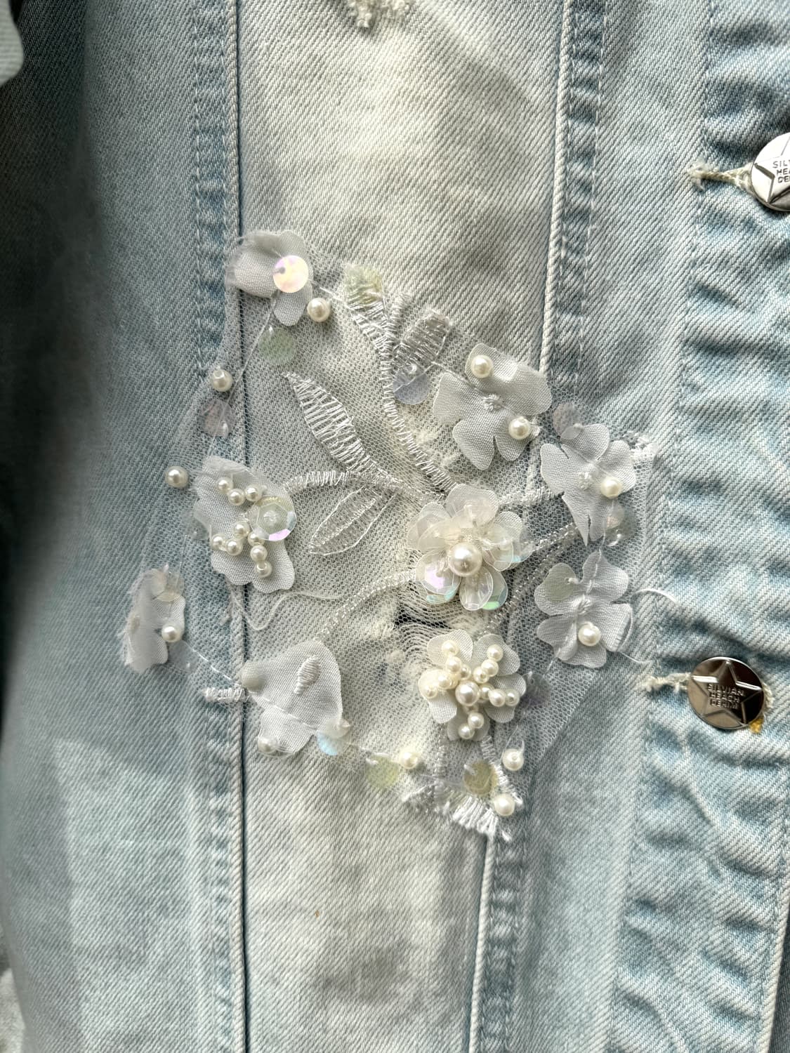 새상품 컨디션Silvian Heach 데님 자켓 원피스XXS(44사이즈) 상품이미지5