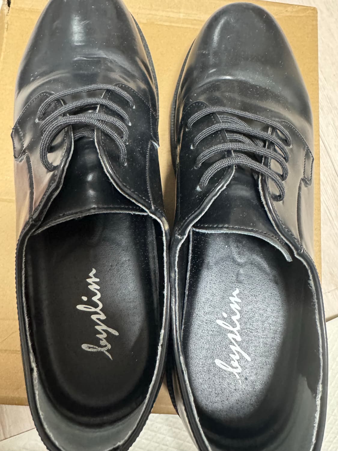 [BOX소가죽] 7cm키높이 수제화 더비슈즈 270~275 상품이미지4