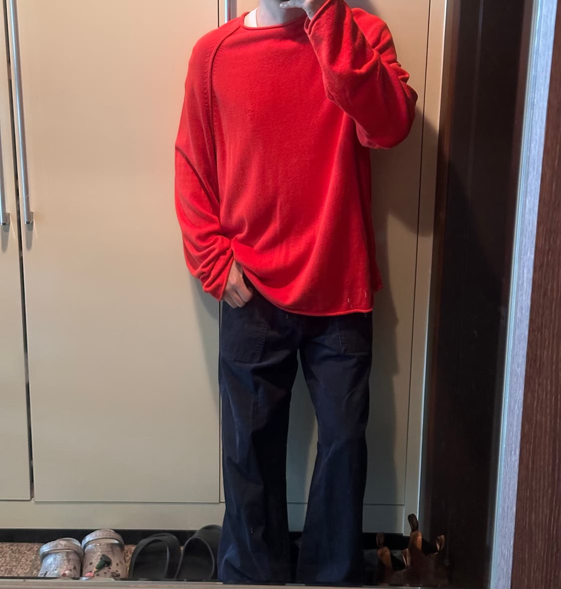 S) 유니클로 코듀로이 워크팬츠 - NAVY 상품이미지1