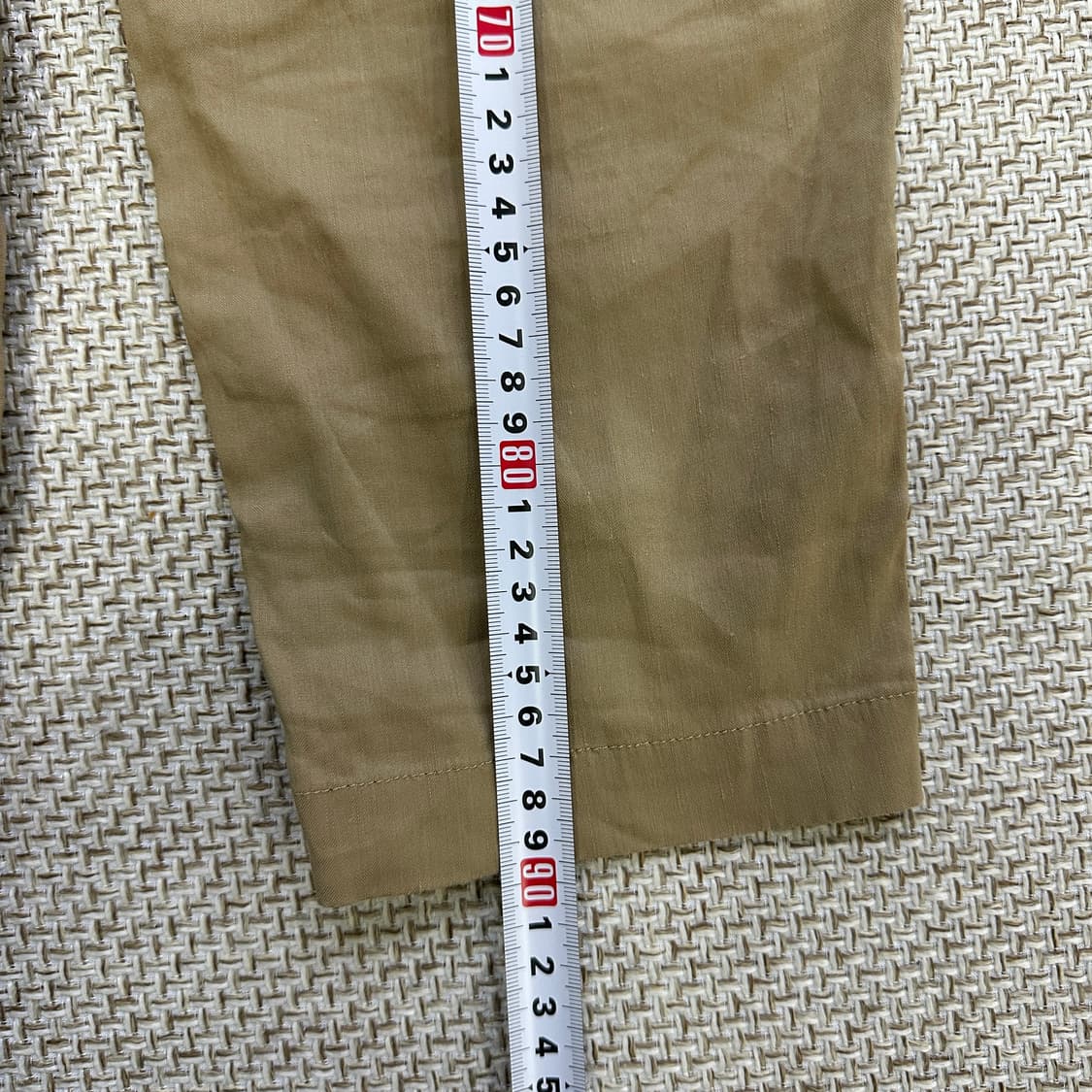 실측확인 빔즈보이 베이지 밴딩 팬츠 0421D 상품이미지8