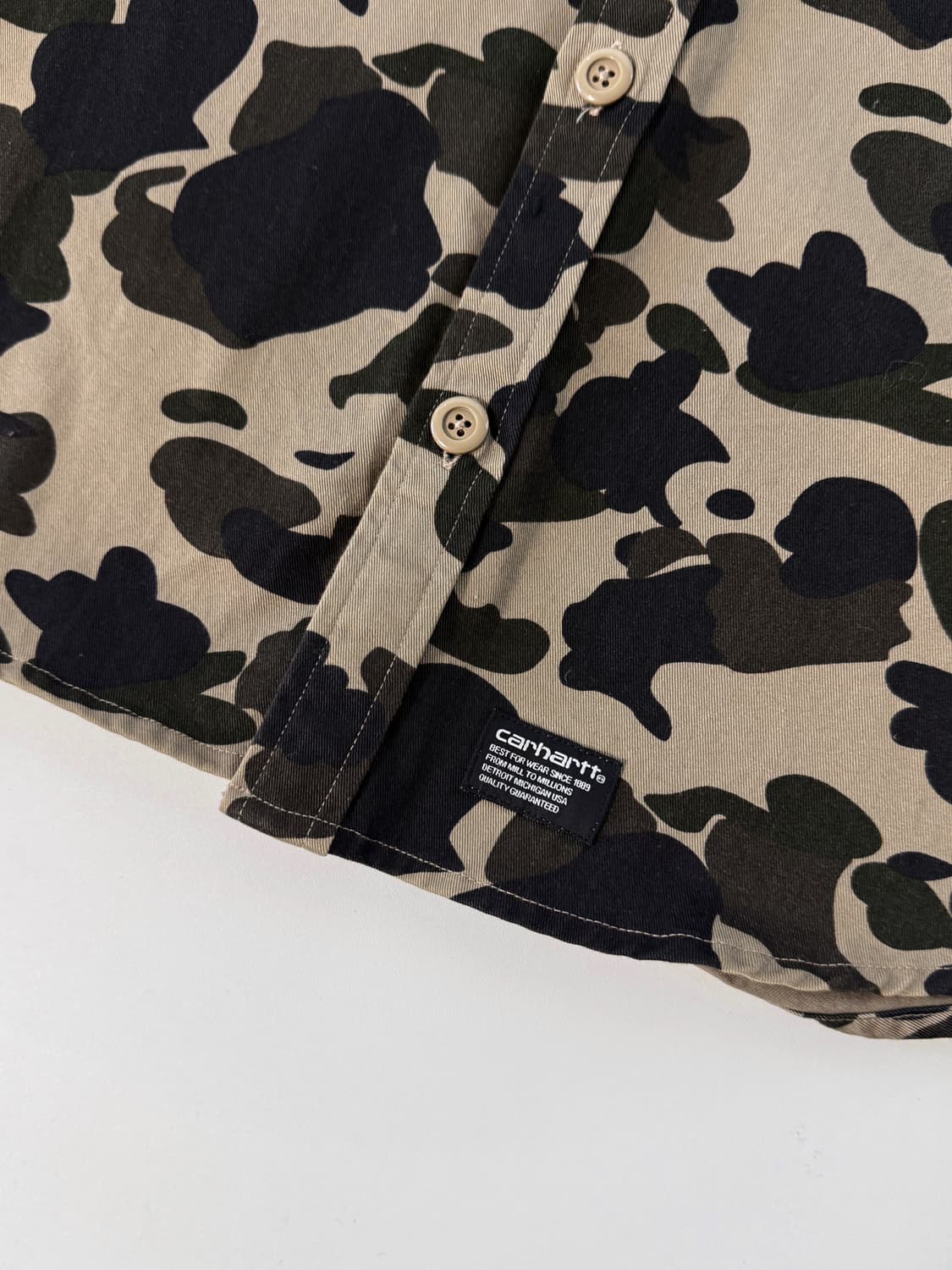 칼하트 WIP 카모플라주 밀리터리 워크 셔츠 자켓 상품이미지3