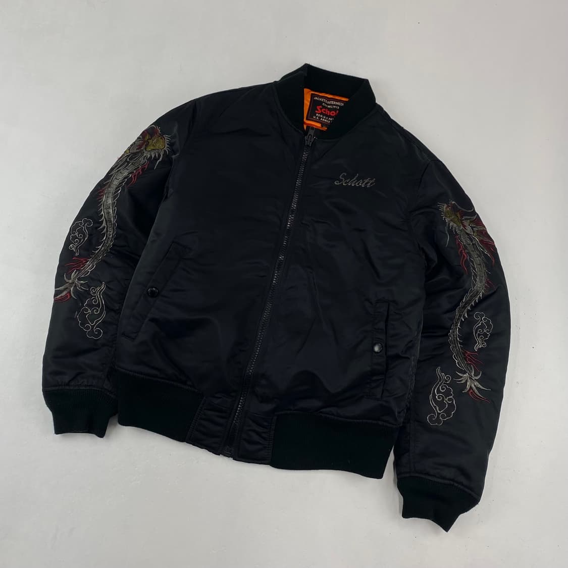 앤더슨벨 X 쇼트 풀 자수 Ma-1 항공 봄버 점퍼 (95) 상품이미지1