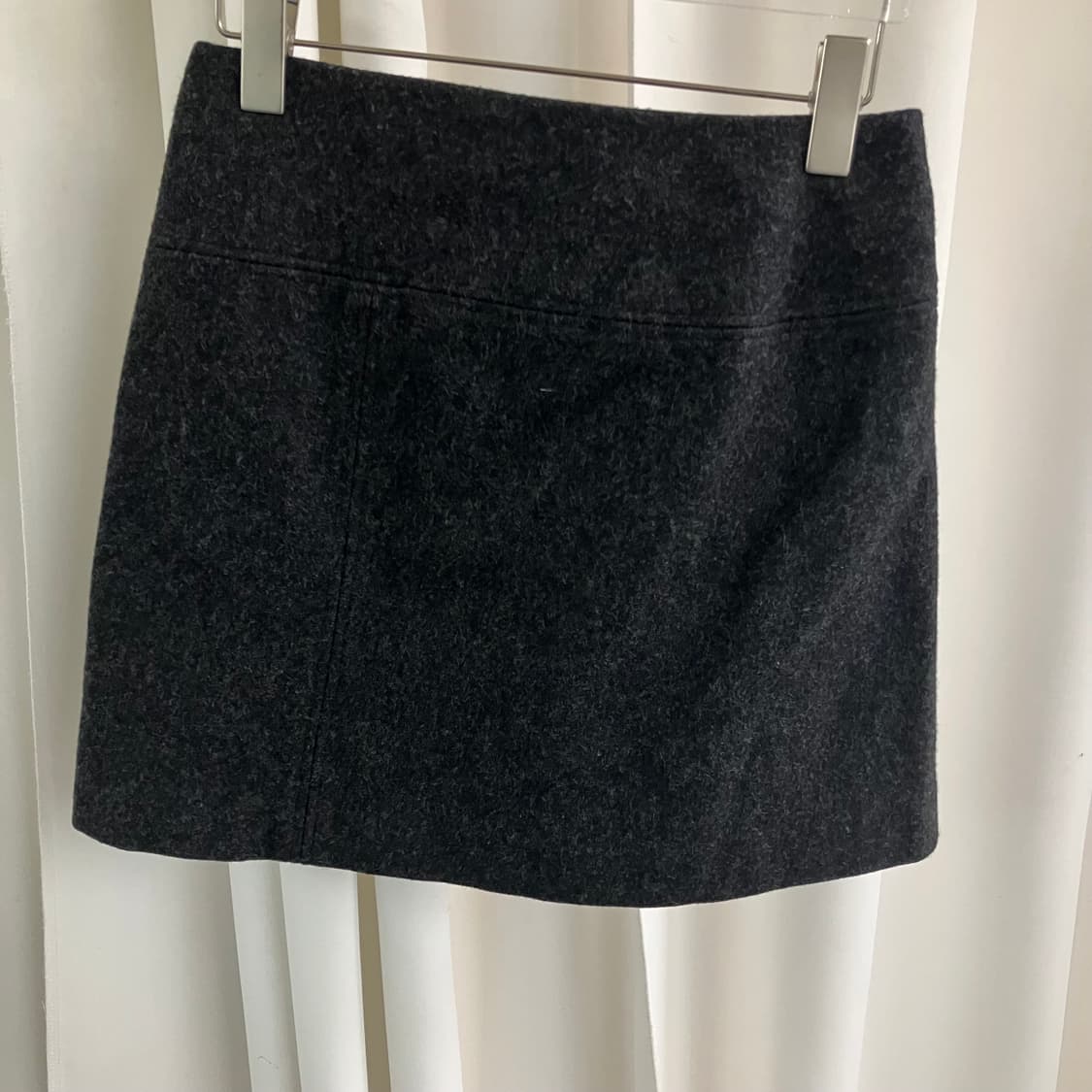 요지야마모토 다크그레이 미니 스커트 1 상품이미지2