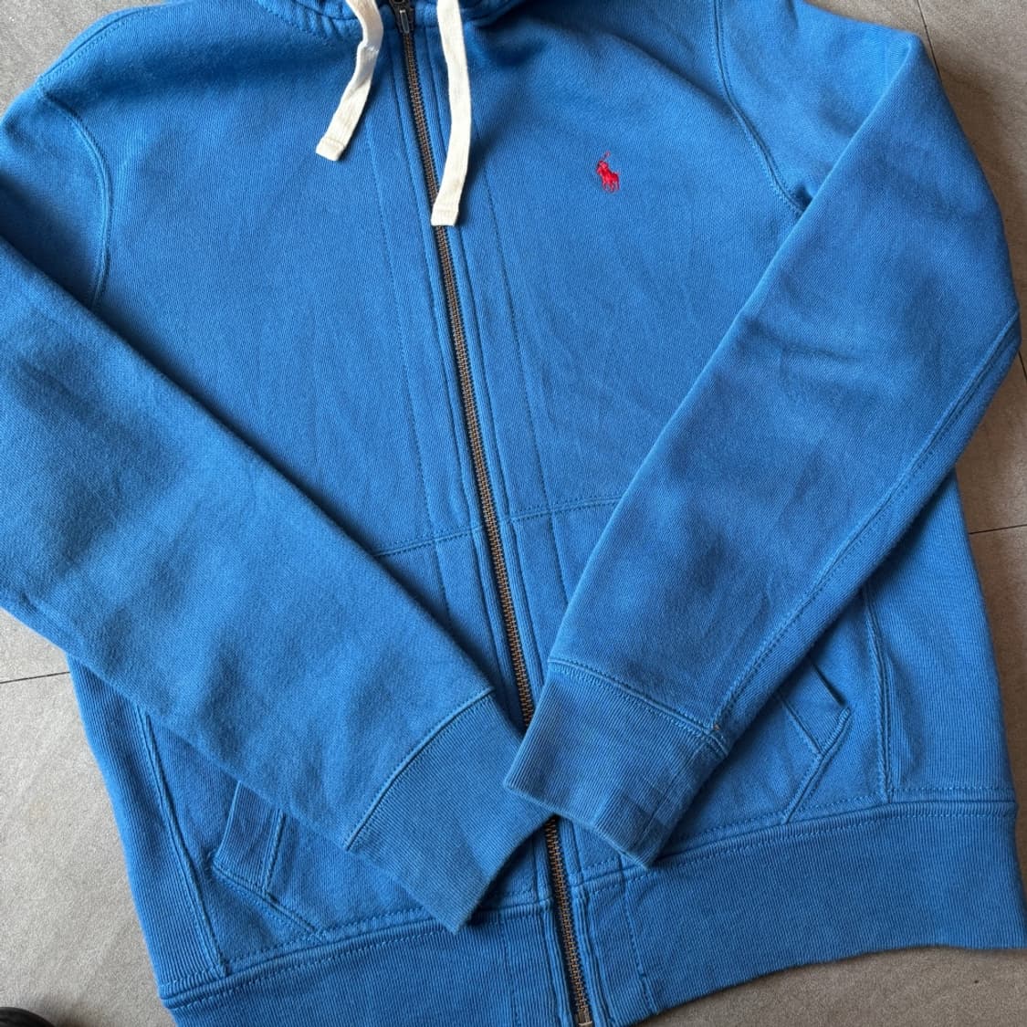 폴로 정품 블루 후드 집업 자켓 상품이미지7