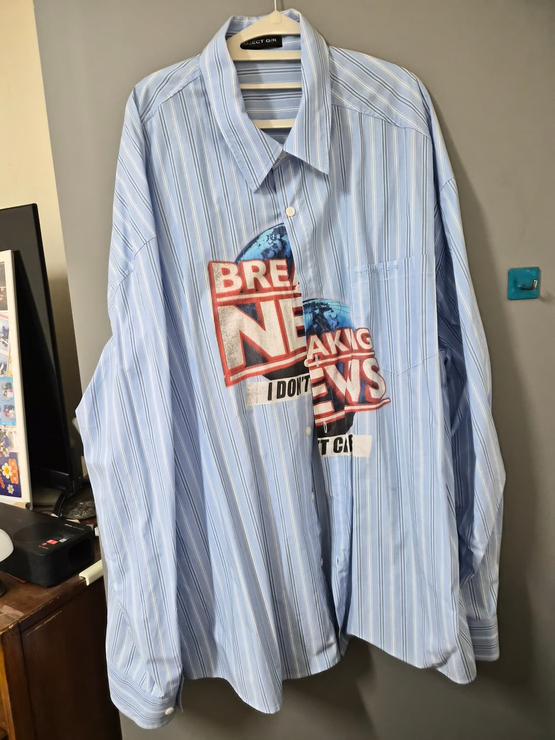 프로젝트gr 언밸런스드 스트라이프 셔츠 2사이즈 상품이미지1