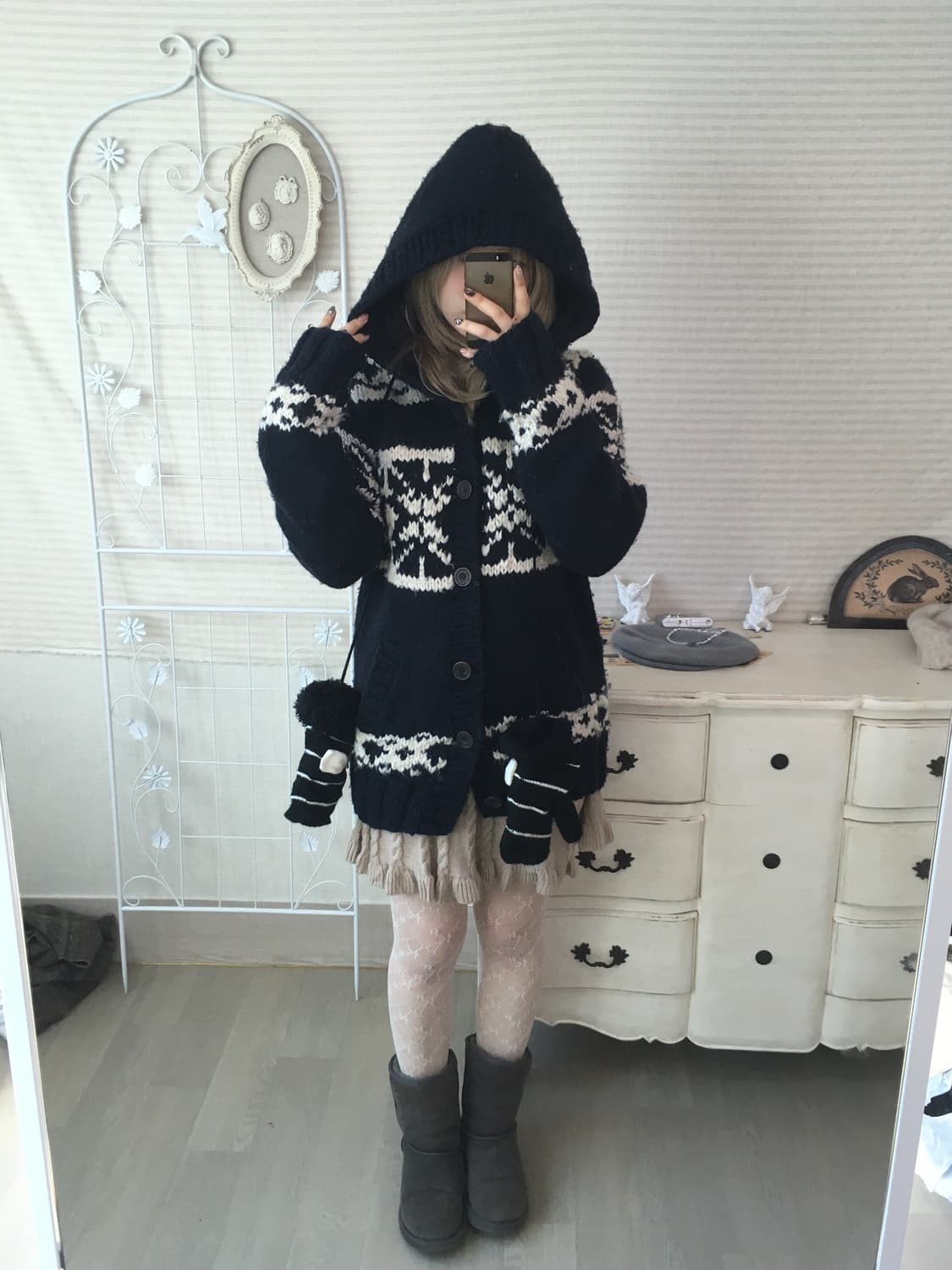 아베크롬비 해비울 코위찬 노르딕 후드 가디건 상품이미지1