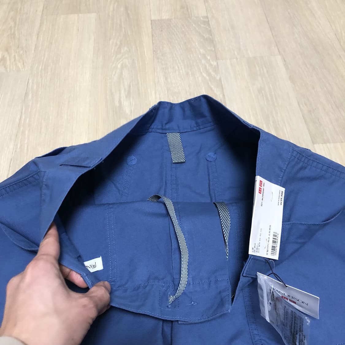 (L) 새상품 유니클로 X JWA 유틸리티 워크 쇼트 팬츠 블루 상품이미지5