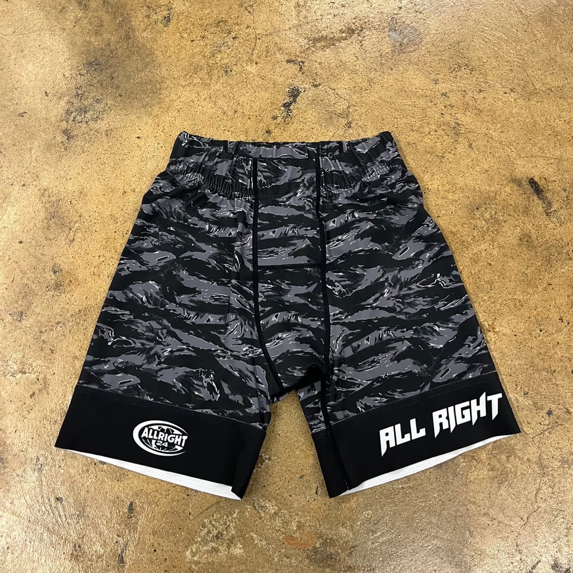 [정품/2XL] 올라잇 블랙 타이거 카모 타이즈 b10 상품이미지2