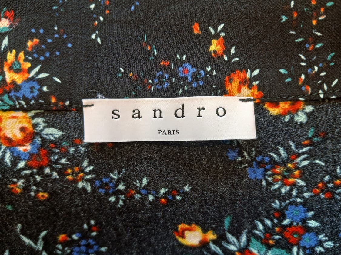 [Sandro] 산드로 플로럴 언밸런스 랩 스커트  상품이미지1