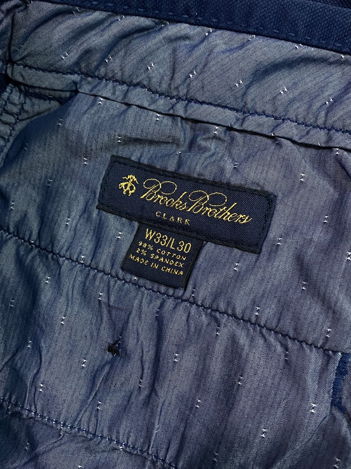 브룩스 브라더스 클락핏 가먼트 다잉 팬츠 네이비 W33 L30 상품이미지6