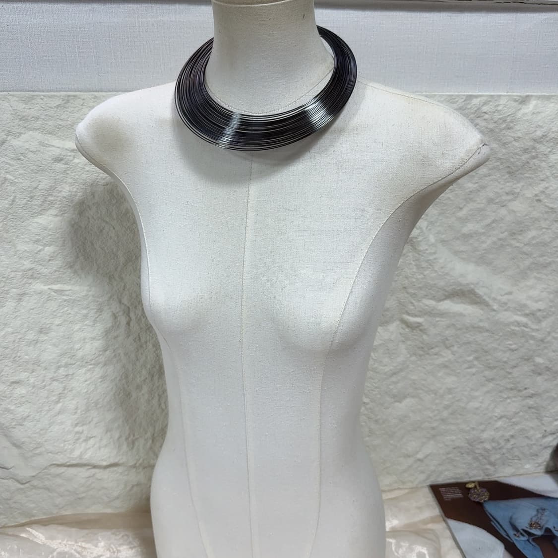 빈티지 고딕 레이어드 메탈 초커 목걸이 상품이미지1