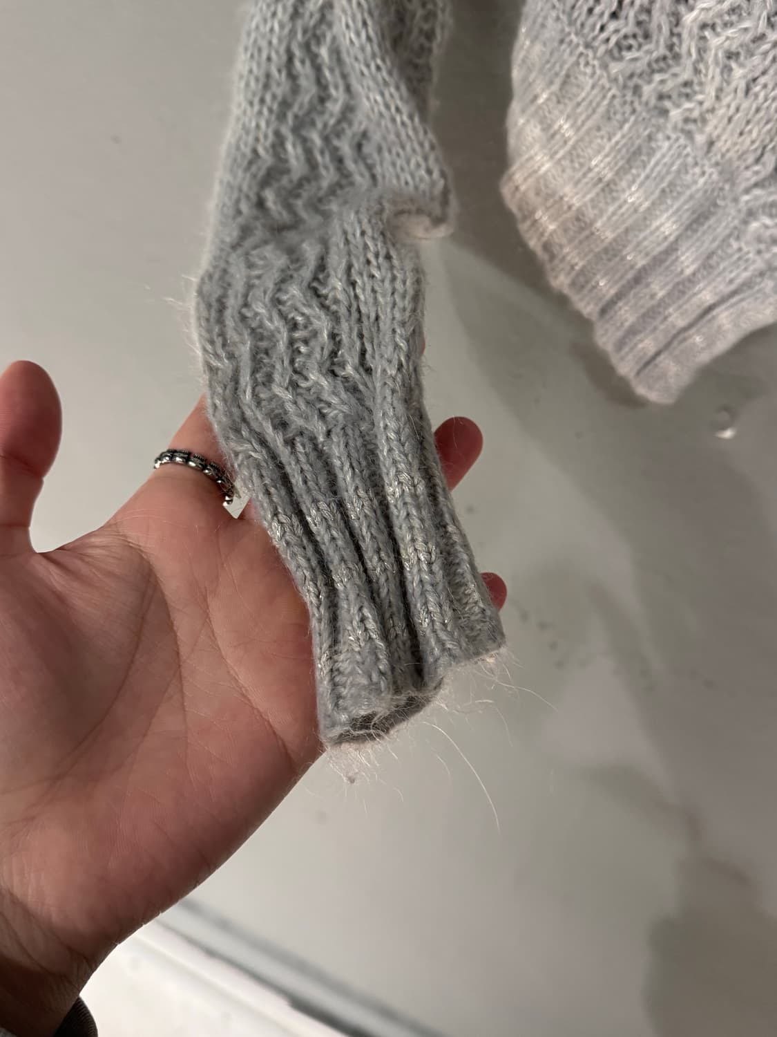 Diesel 디젤 언발란스 버튼업 니트 가디건 상품이미지7