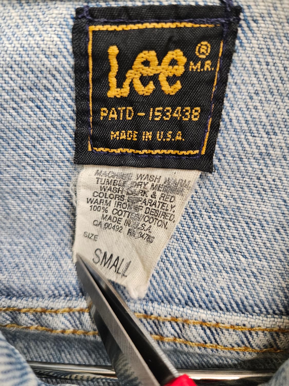 Lee 데님 청 조끼 베스트 상품이미지7