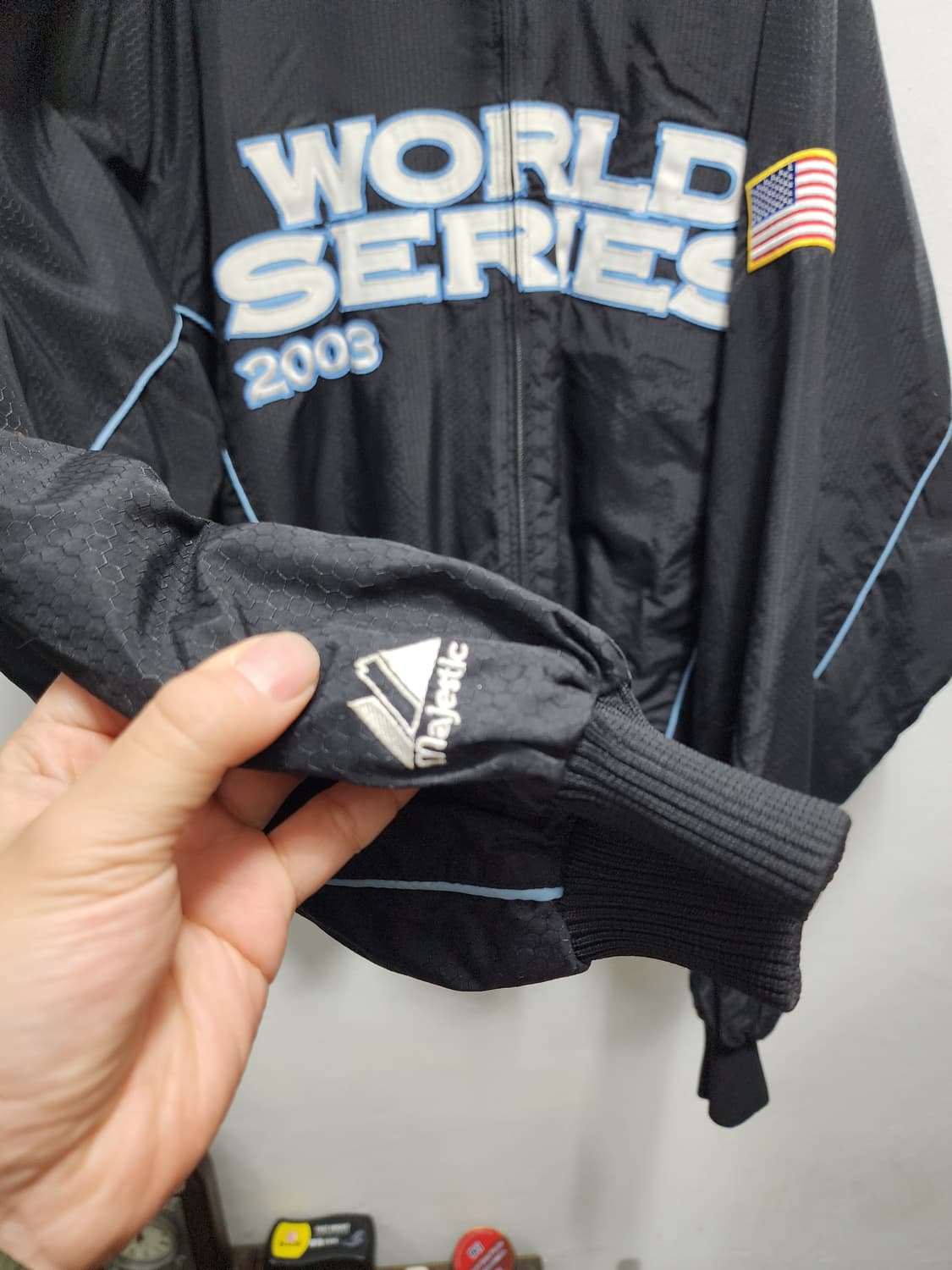 마제스틱 x mlb 월드시리즈 2003 덕아웃 자켓 XL 상품이미지3