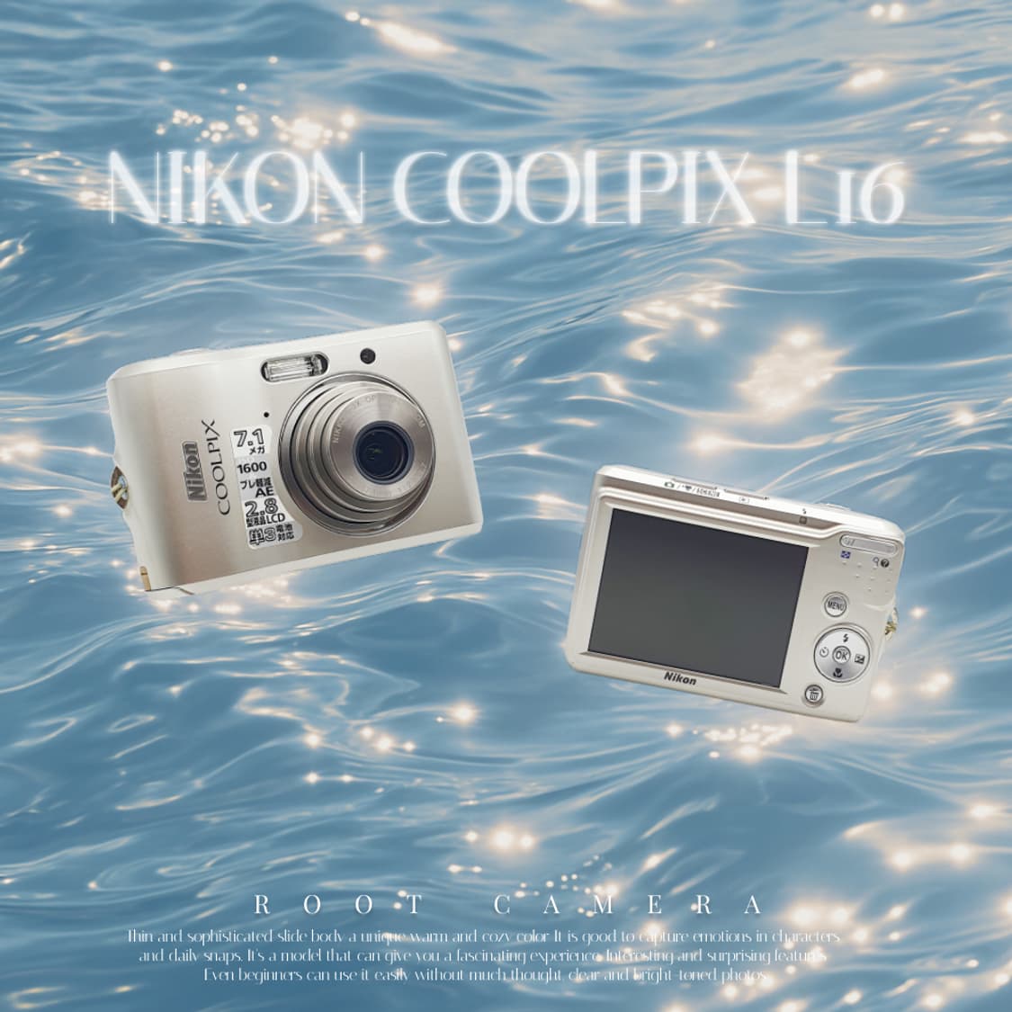 작례⭕️ 니콘 쿨픽스 L16 메탈릭 실버⌚ 빈티지 디카 디지털카메라 상품이미지1