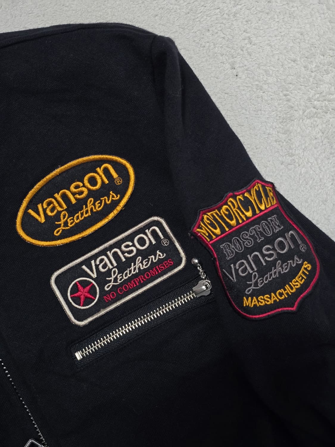 Vanson Leathers 벤슨레더 블랙 라이더 자켓 S 상품이미지7