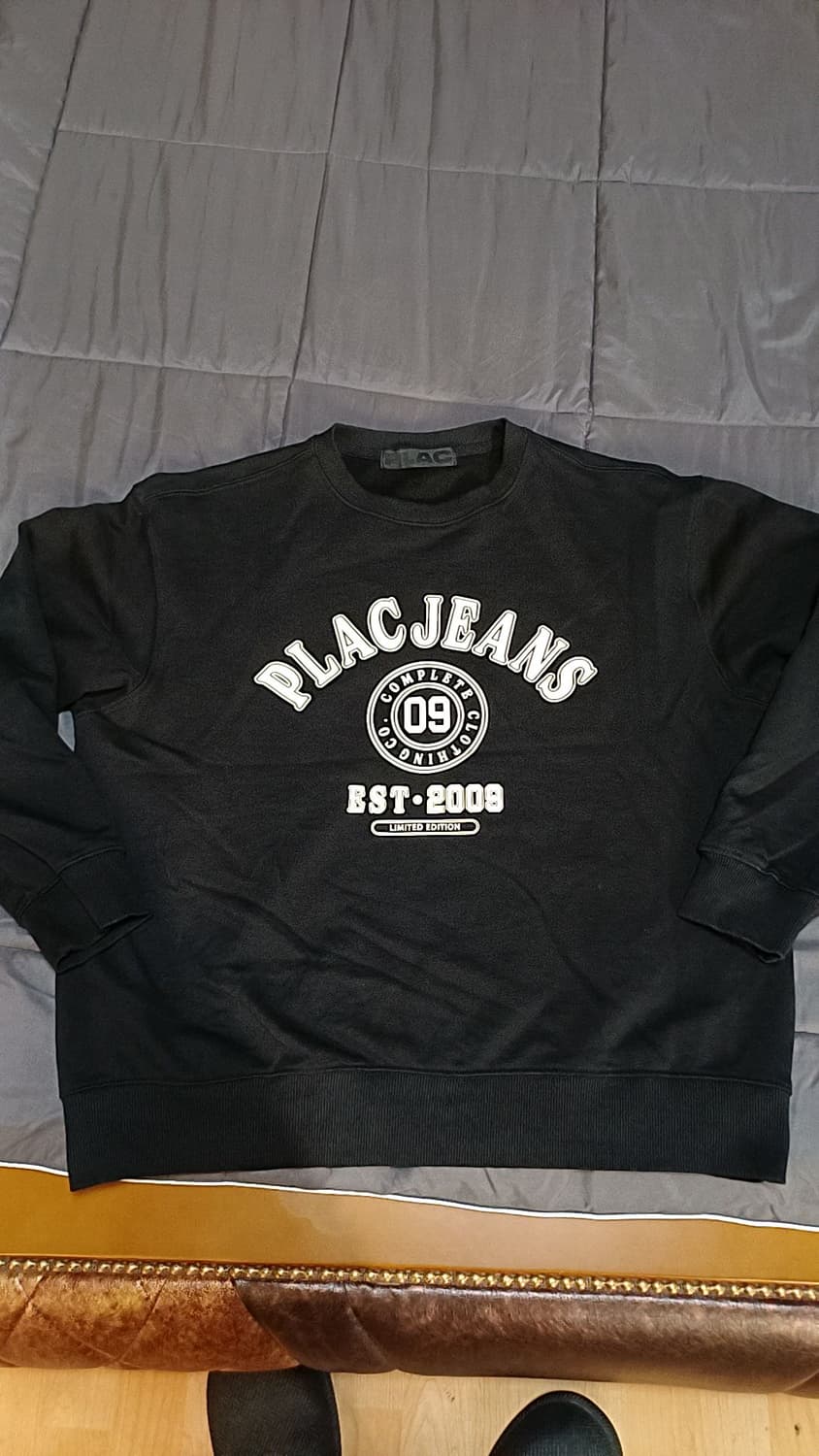 플랙 오버핏맨투맨 M 여성77 가슴61 기장65 상품이미지1