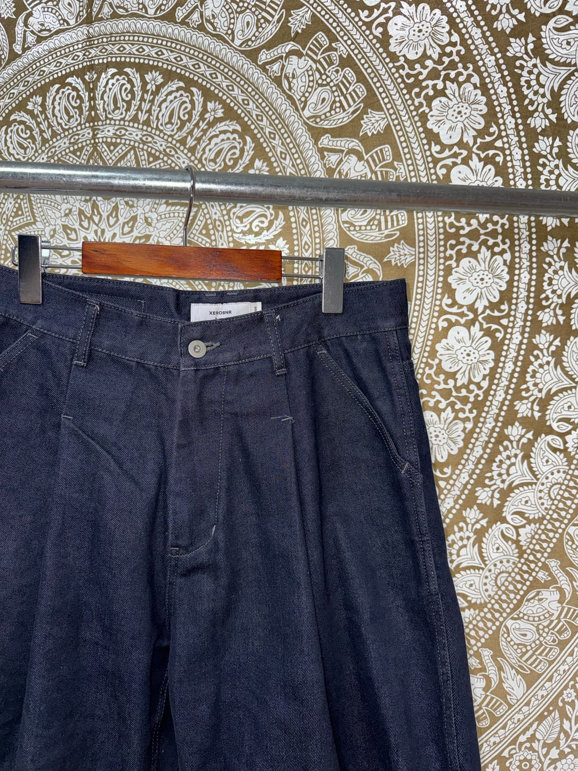 제로 핀턱 생지 와이드 데님팬츠  상품이미지4