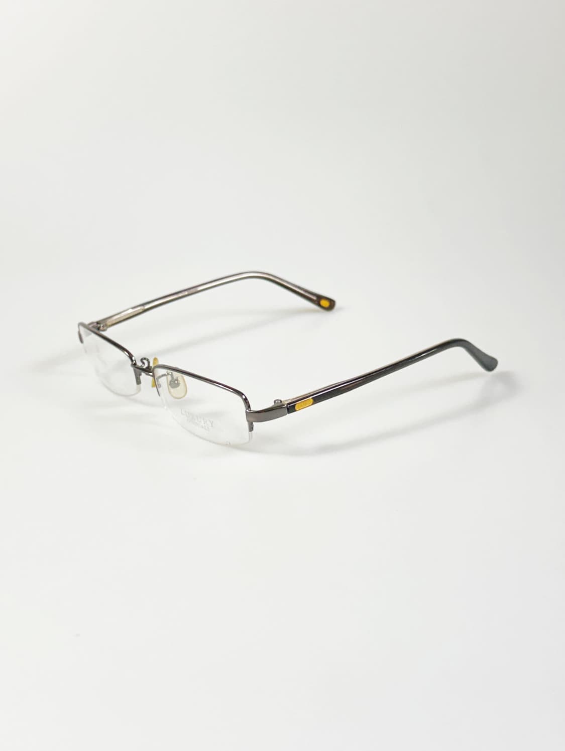 LUXURY OCCHIALI 건메탈 반무테 스퀘어 빈티지 안경 상품이미지3