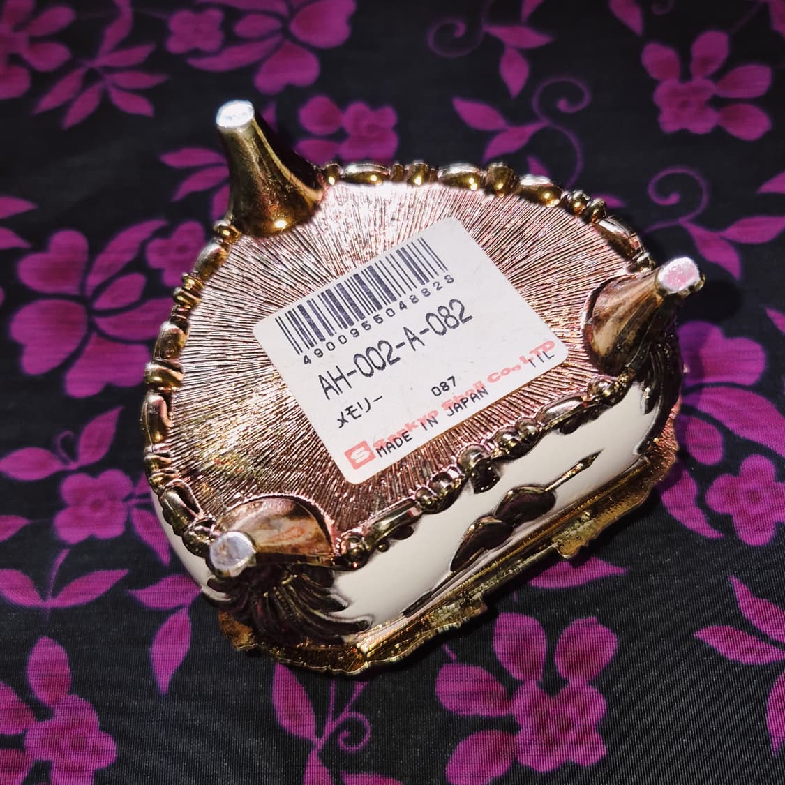 90s 엔틱 천사 카메오 하트 오르골 보석함 상품이미지10