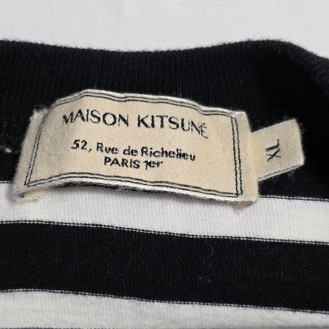 0765 [메종키츠네] 스트라이프  긴팔 XL 공용 상품이미지6