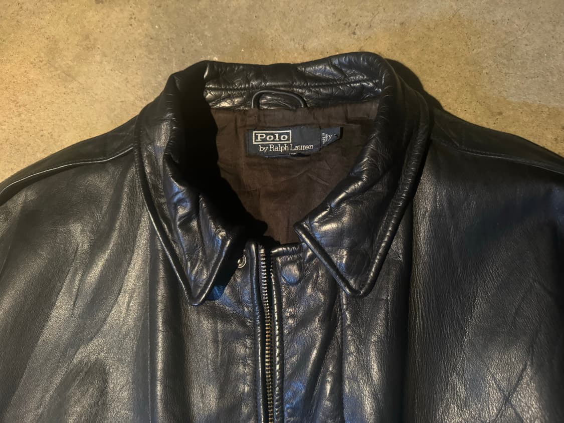 빈티지 폴로 A-2 카우하이드 자켓 상품이미지2