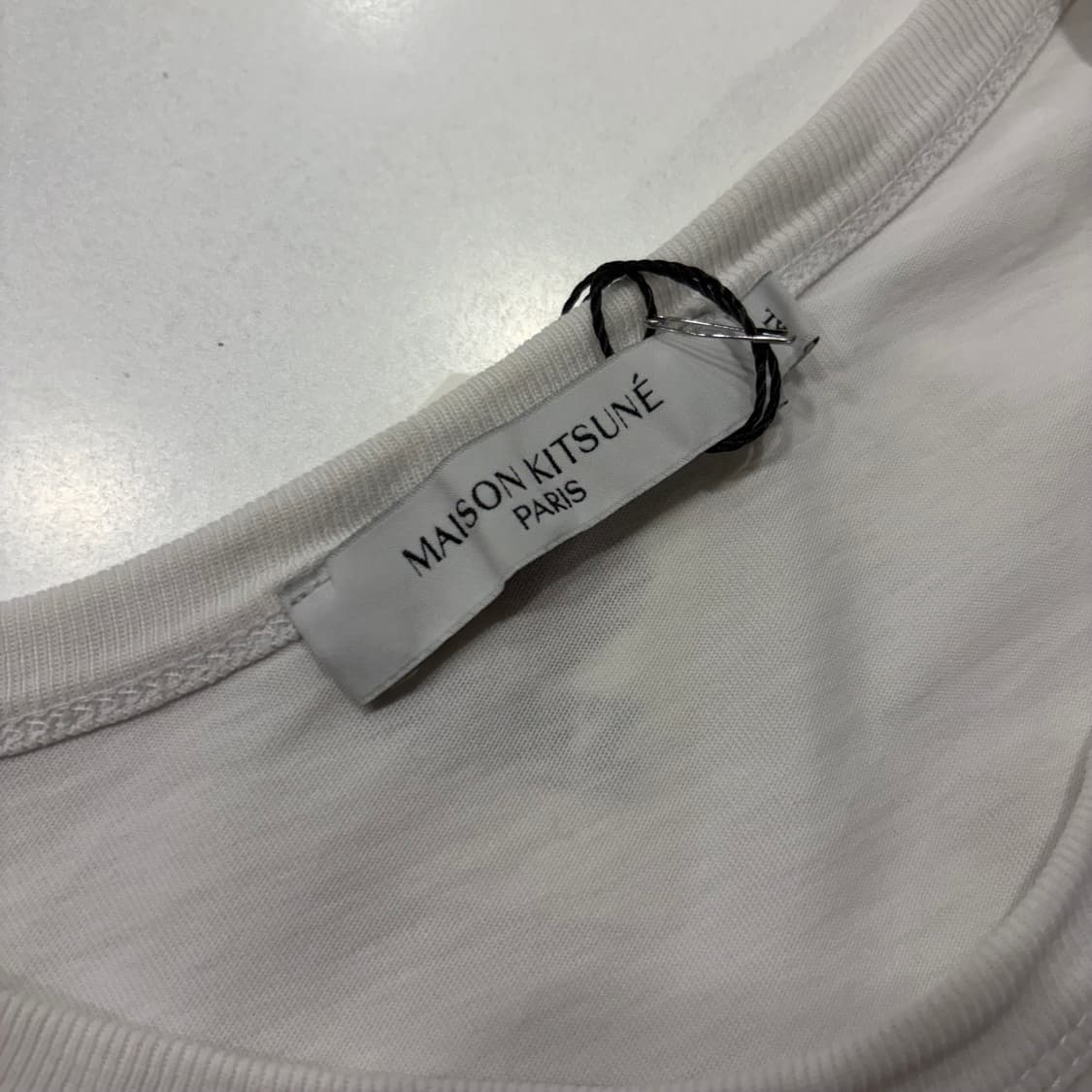 [XL] 메종키츠네 폭스 반팔 티셔츠 화이트 D450 상품이미지4