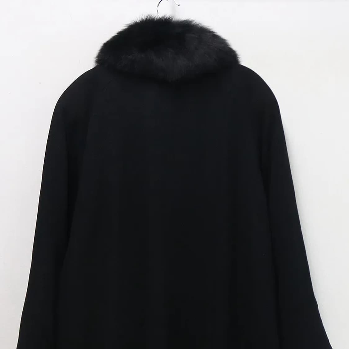 SERETONE  블랙 퍼 캐시미어 혼방 롱코트 60913 상품이미지6