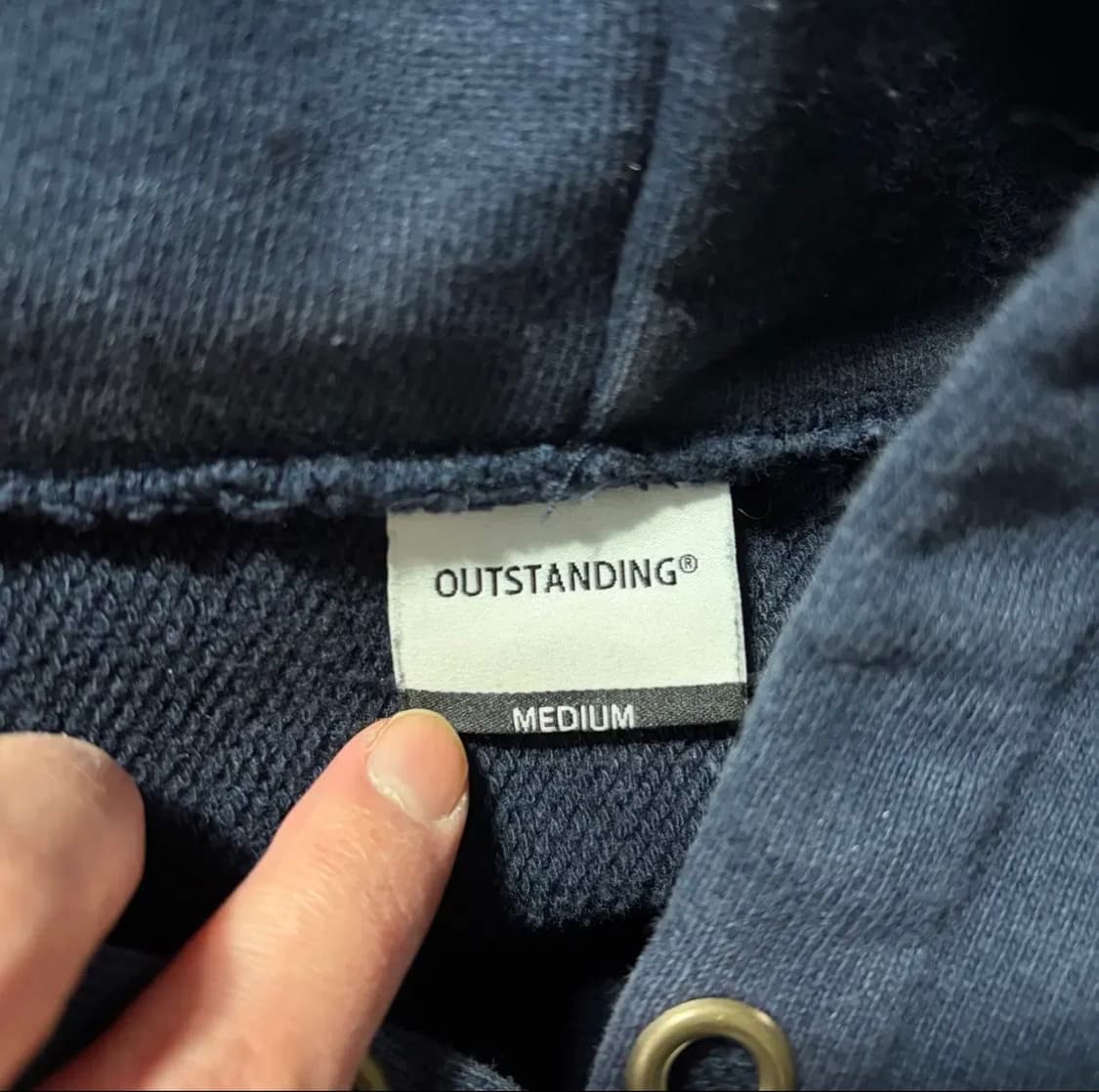 아웃스탠딩 네이비 후드티(M) 상품이미지3