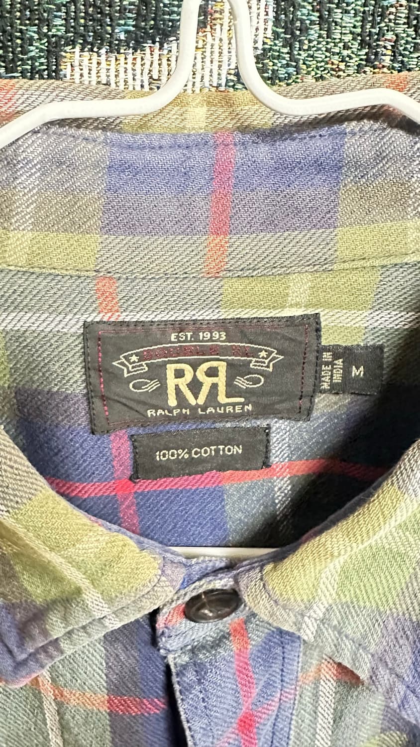 RRL 더블알엘 코튼 체크 셔츠 M 상품이미지2