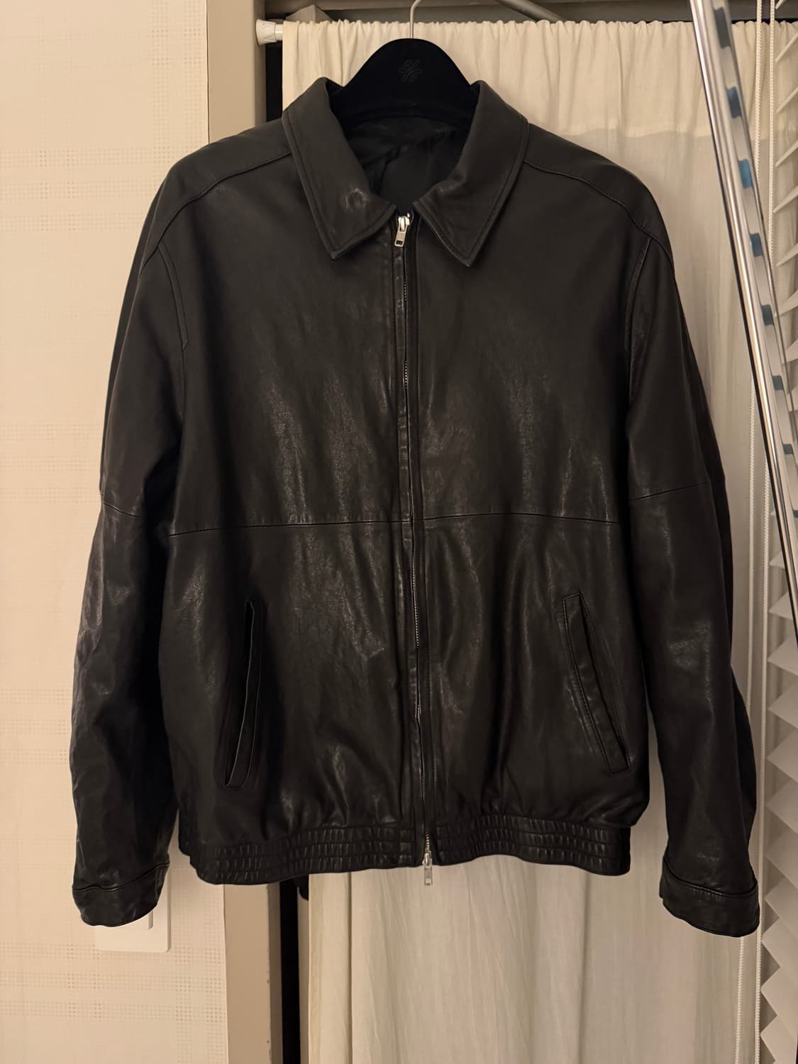 유스 워시드 레더 블루종 상품이미지2