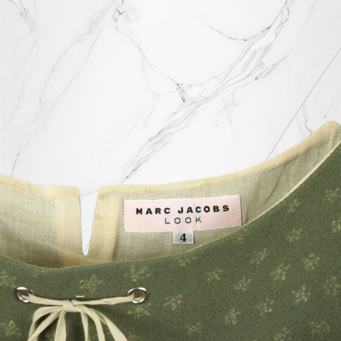 MARC JACOBS LOOK  카키 패턴 민소매 원피스 상품이미지5