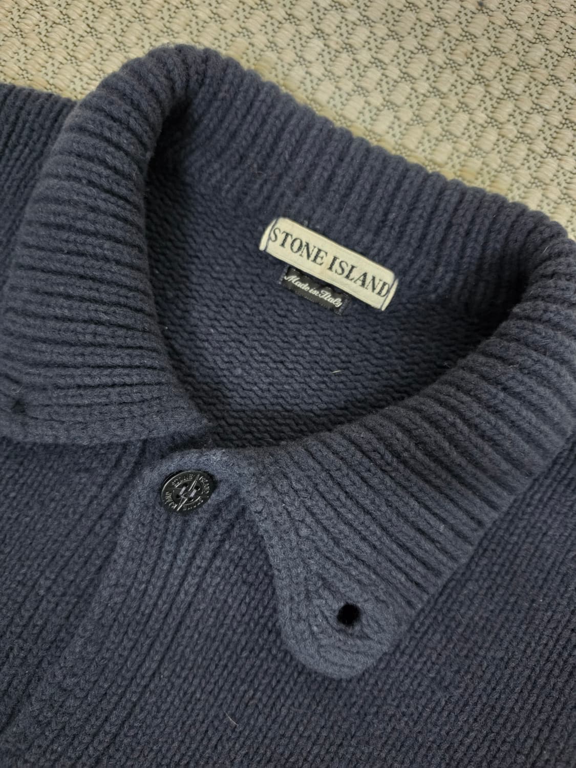 96AW 스톤 아일랜드 다크 네이비 울 가디건 상품이미지6