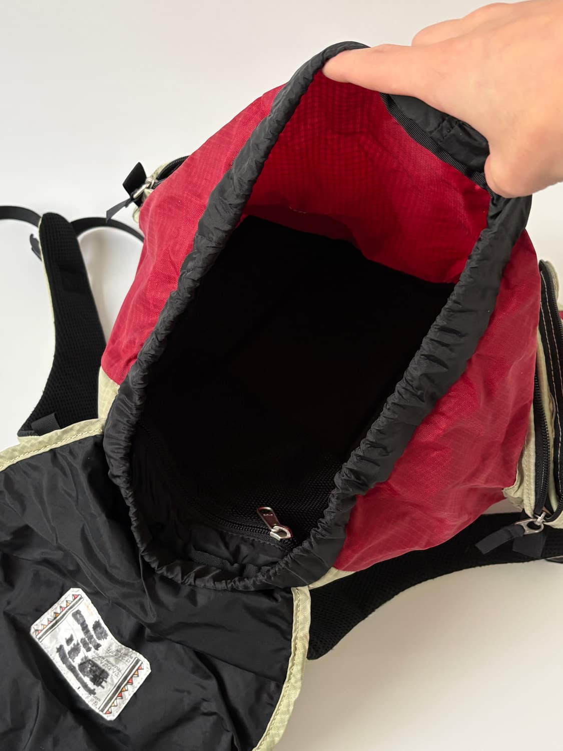 Vintage Nylon Ripstop Rucksack (Red) 상품이미지7
