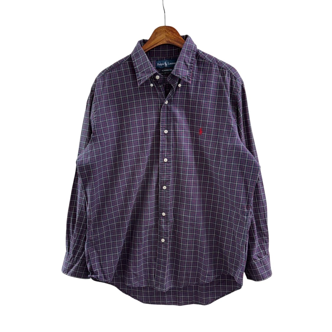 [L] 폴로 클래식핏 체크 셔츠 상품이미지3