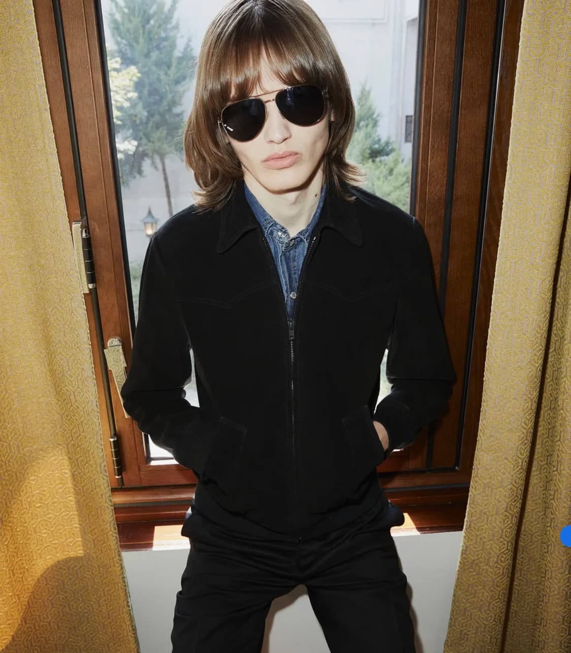 롤링스튜디오 고트 스웨이드 웨스턴 블루종 자켓 L 상품이미지3