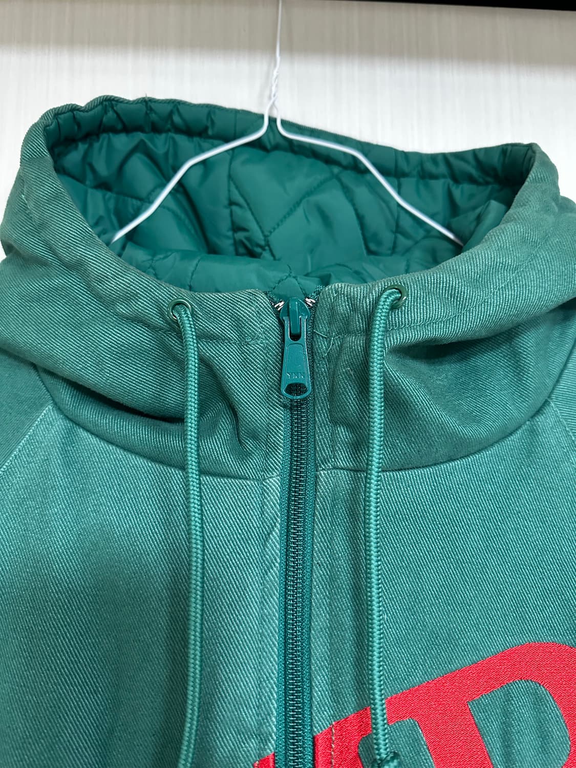 슈프림 x 혼다 x 폭스레이싱 퍼피 집업 자켓 그린 size : XL 상품이미지4