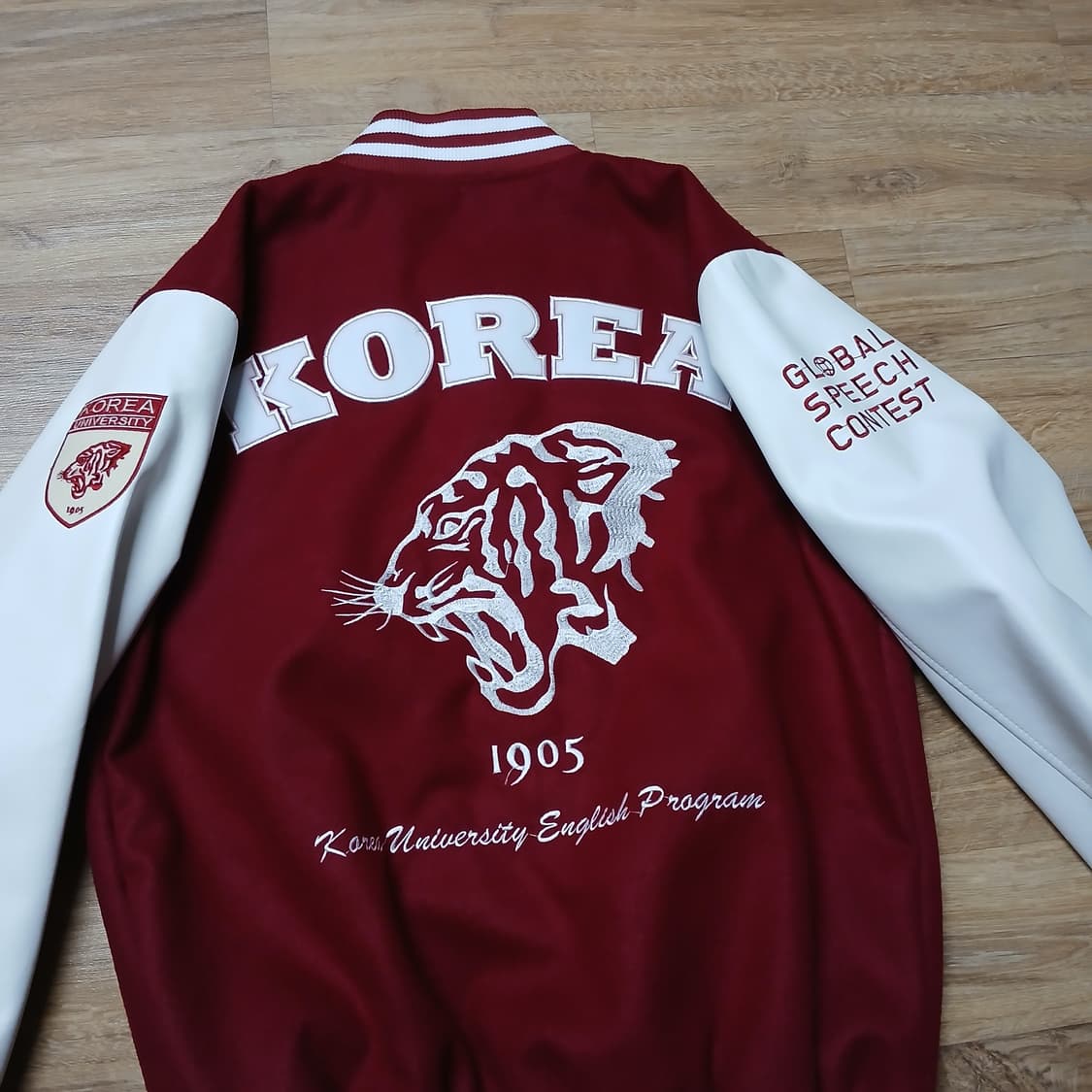 KOREA 호랑이 고려대 얇은 과잠 바시티 L 100 상품이미지1