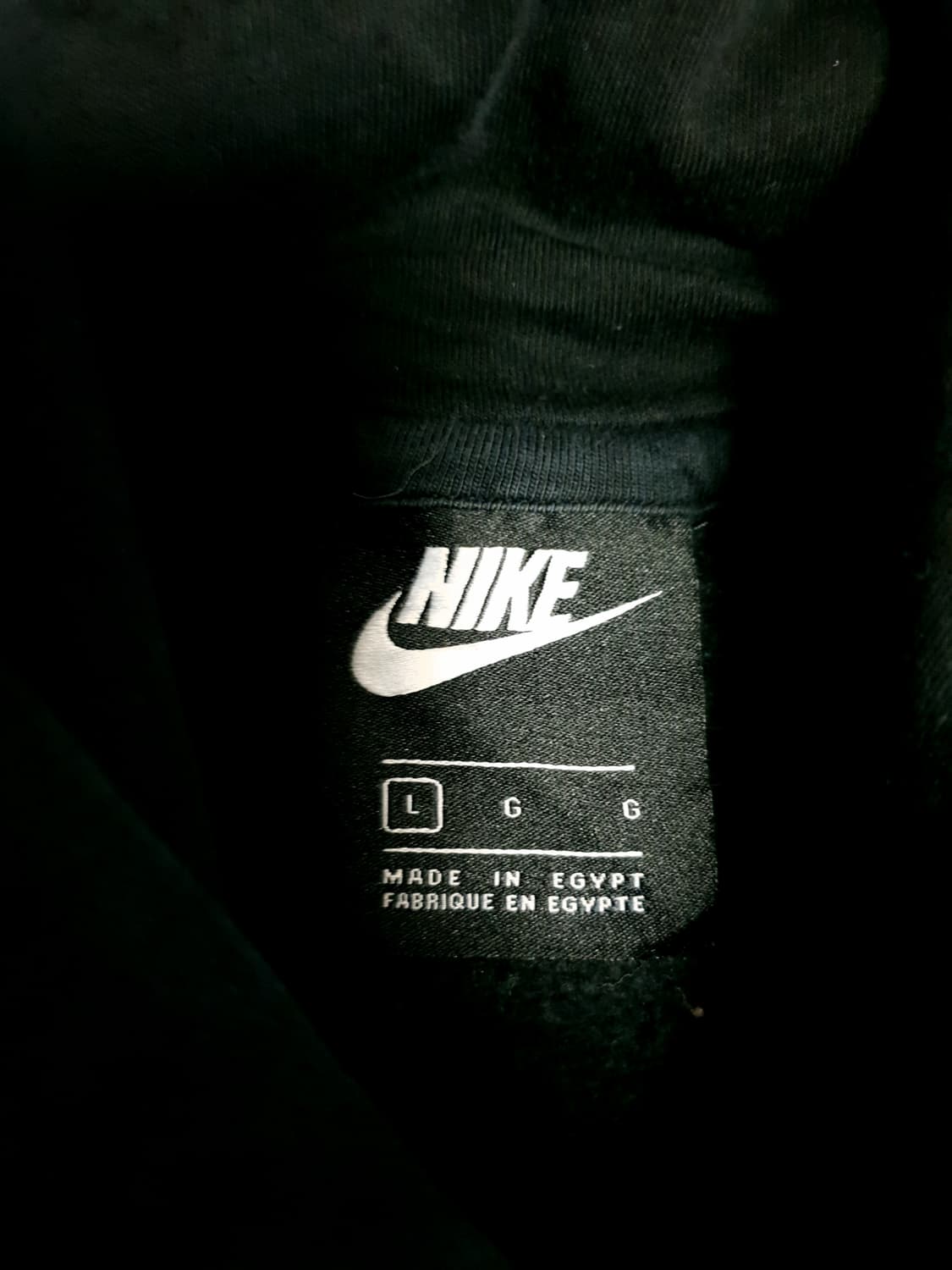 (해외판) 나이키 AIR5 박스로고 프린팅 풀오버 후드티 블랙 (L) 상품이미지3