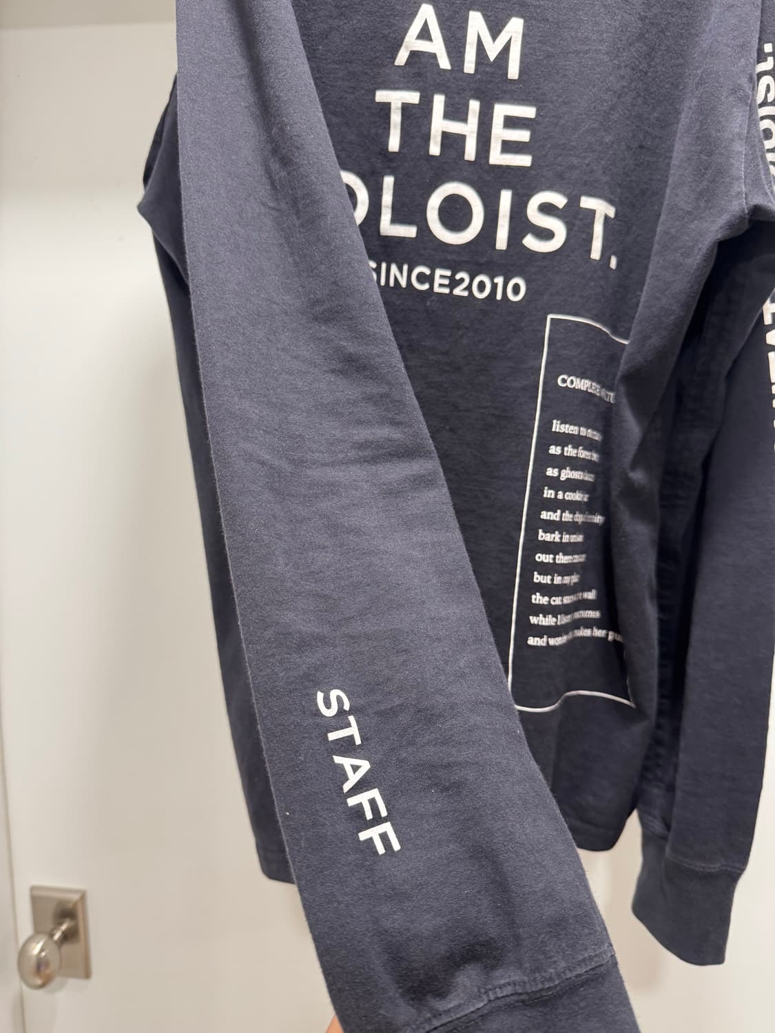 타카히로미야시타 더 솔로이스트 롱슬리브 스태프 티셔츠 (50사이즈) 상품이미지3