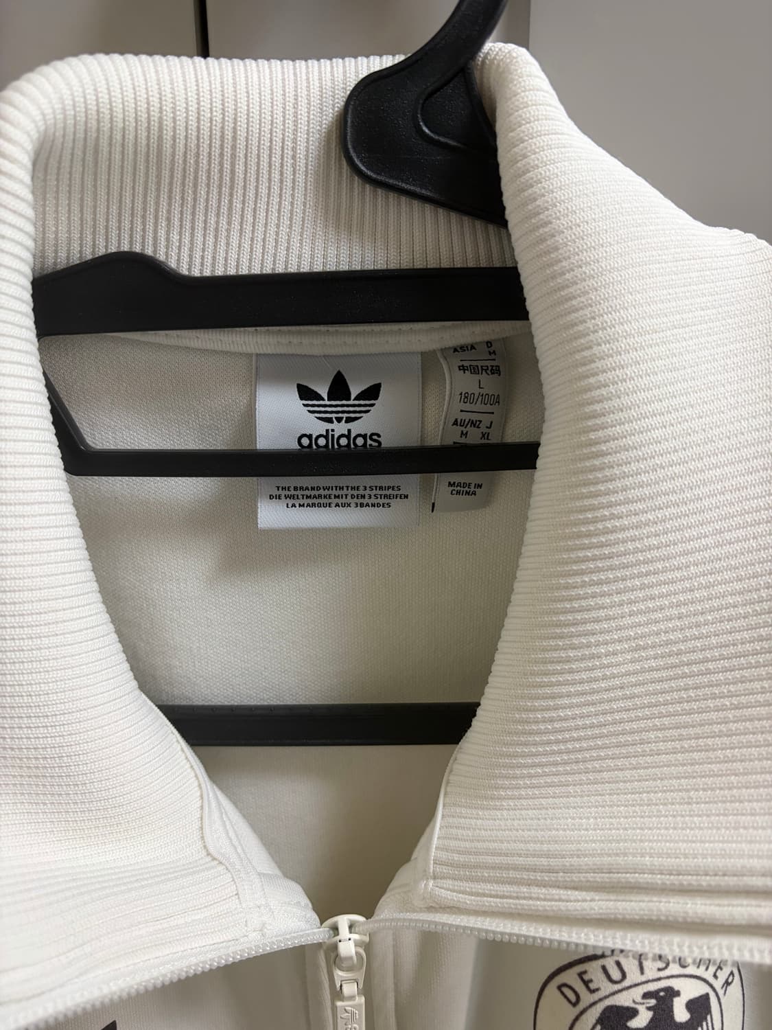아디다스 독일 베켄바우어 트랙 탑 오프 화이트 - KR 사이즈 (L) 상품이미지3