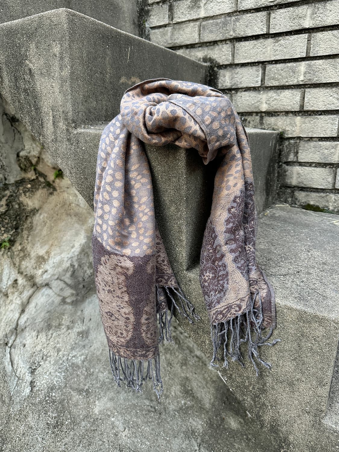 Vintage brown leopard muffler 상품이미지1