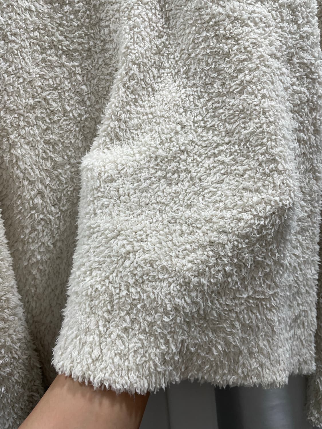 GU/ 보아 플리스 롱슬리브 아이보리/ L 상품이미지3